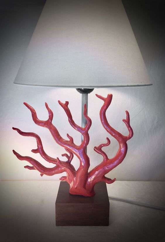 lampada con coralli
